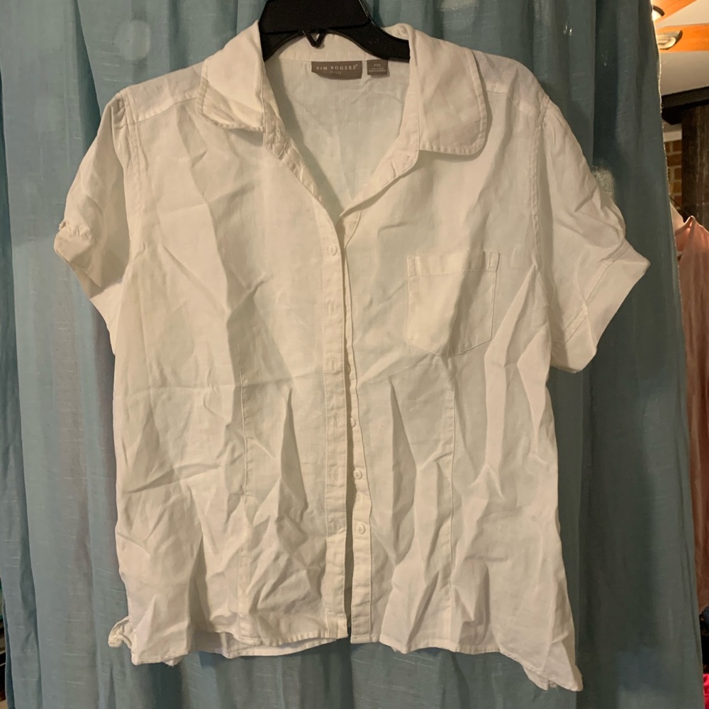 Off white linen top